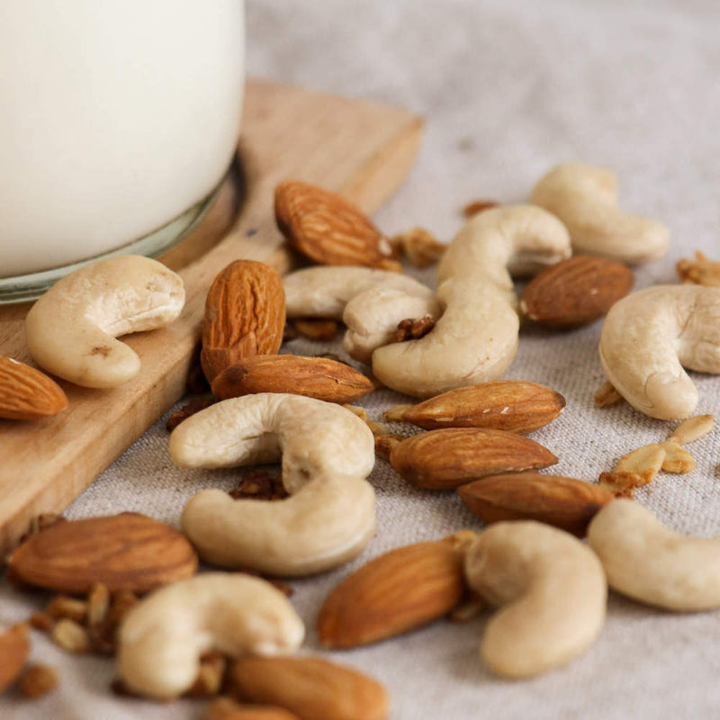 cashews and almonds